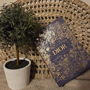 Dior Purple and Gold Floral Notebook